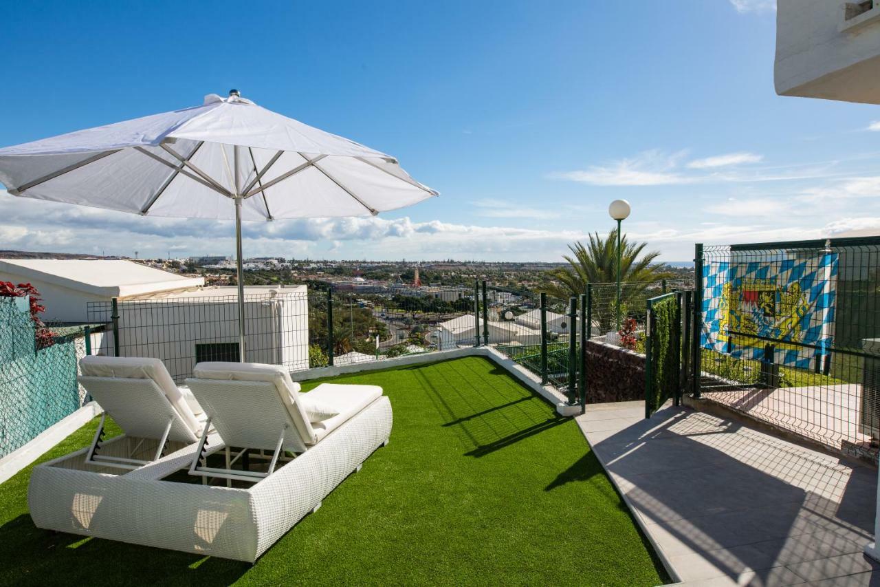 Bungalow Con Gran Terraza Con Vistas Maspalomas  Bagian luar foto